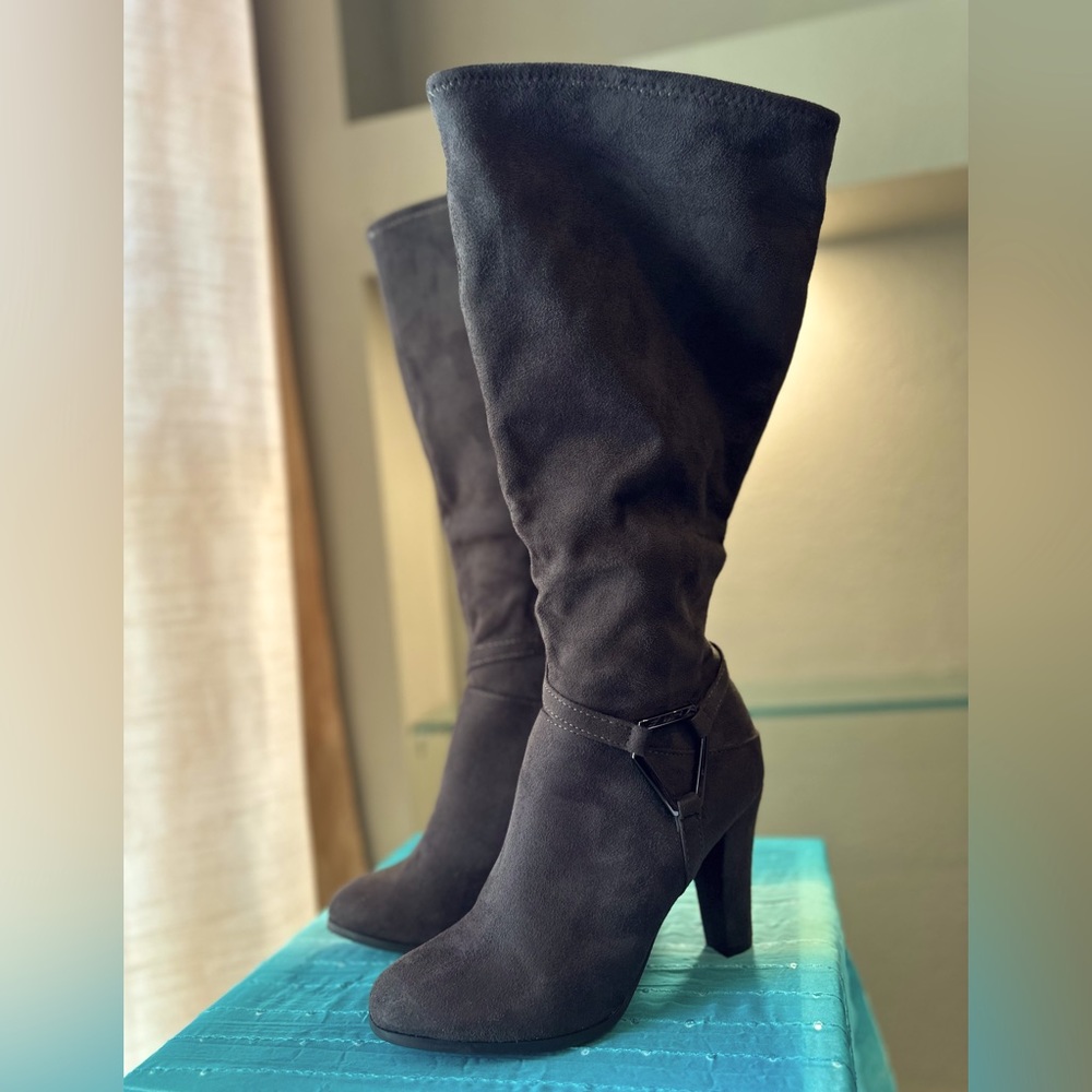 Impo Suede Ozzie Wide Calf Boot - Brown